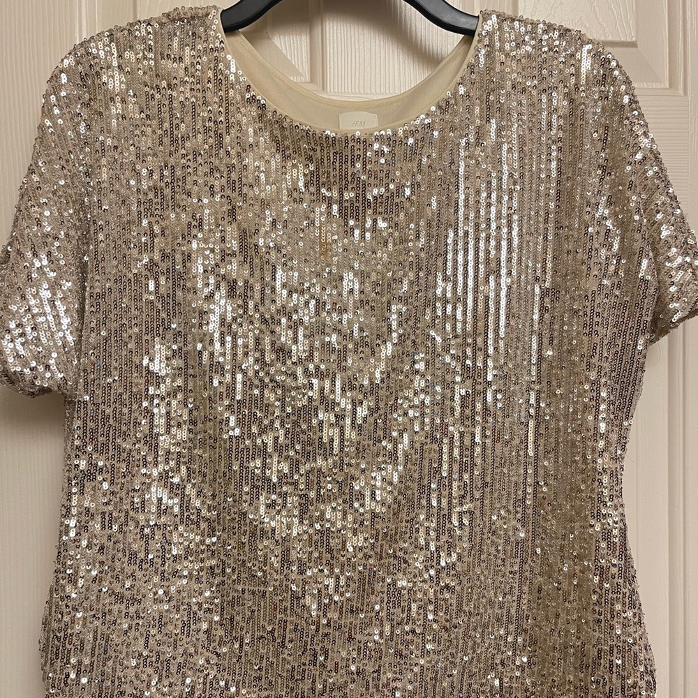 H&M Sequin shirt